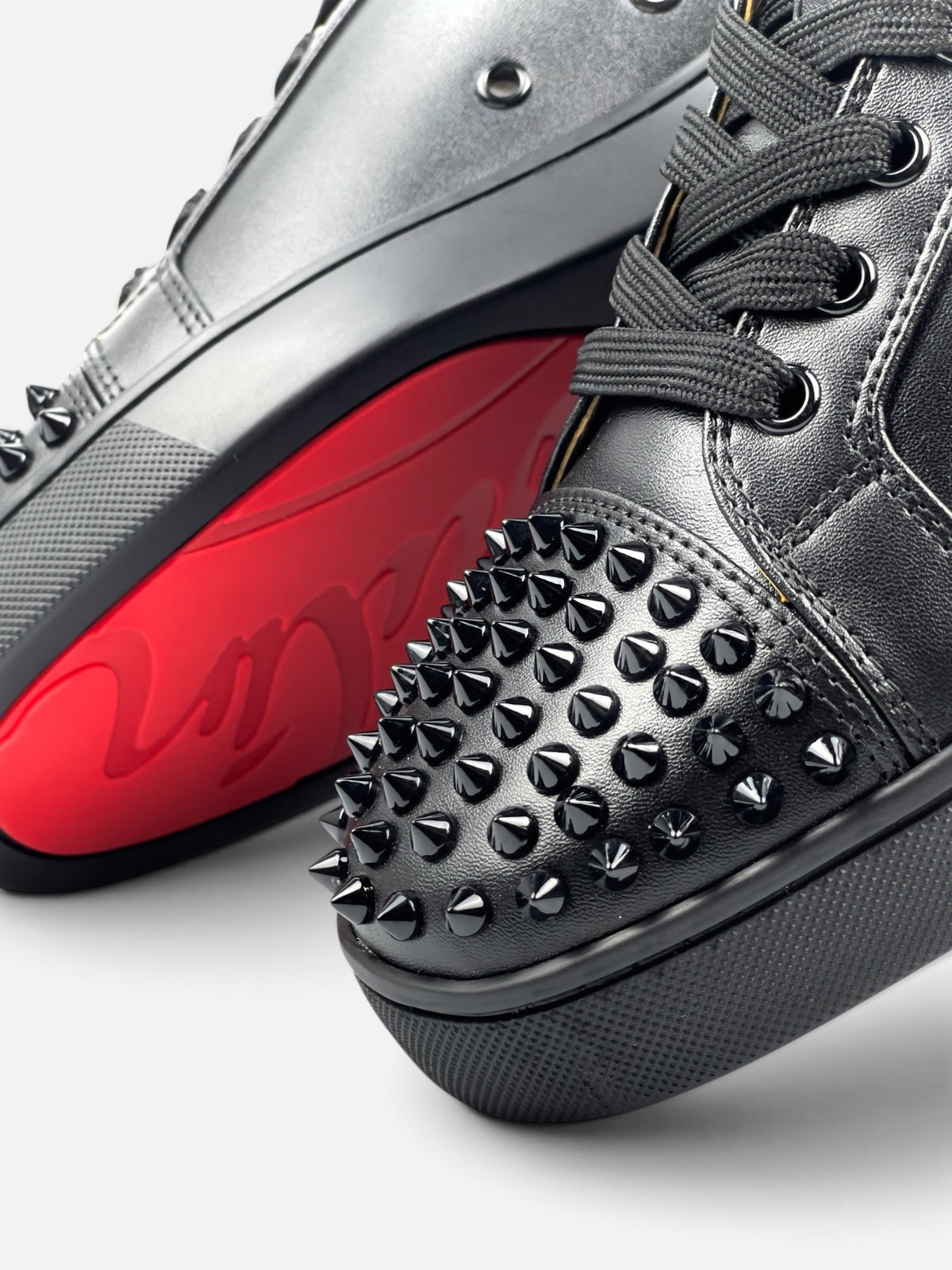 Louboutin Black Leather