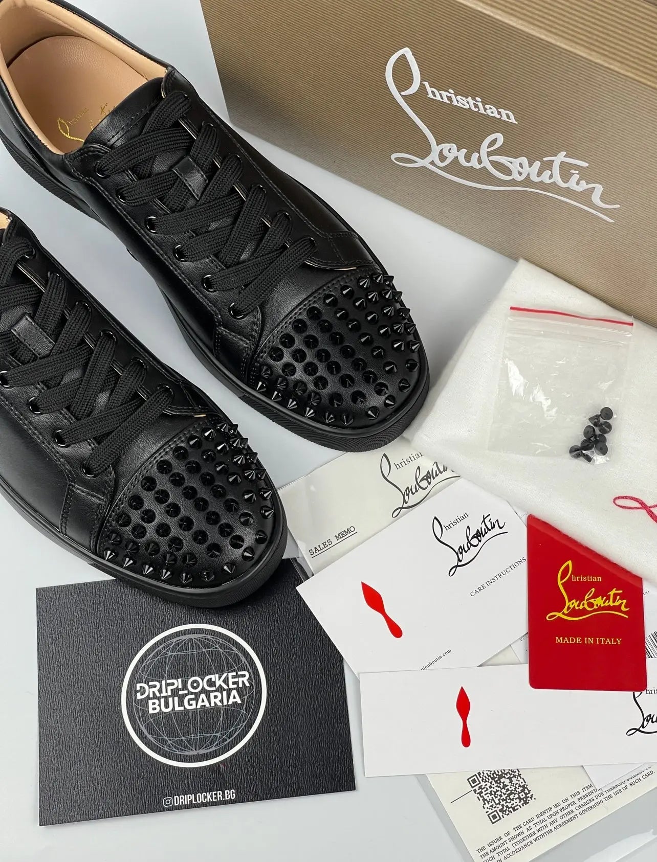 LOUBOUTIN BLACK LEATHER My Store