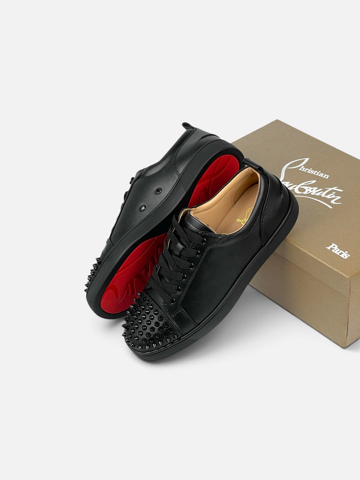 Louboutin Black Leather