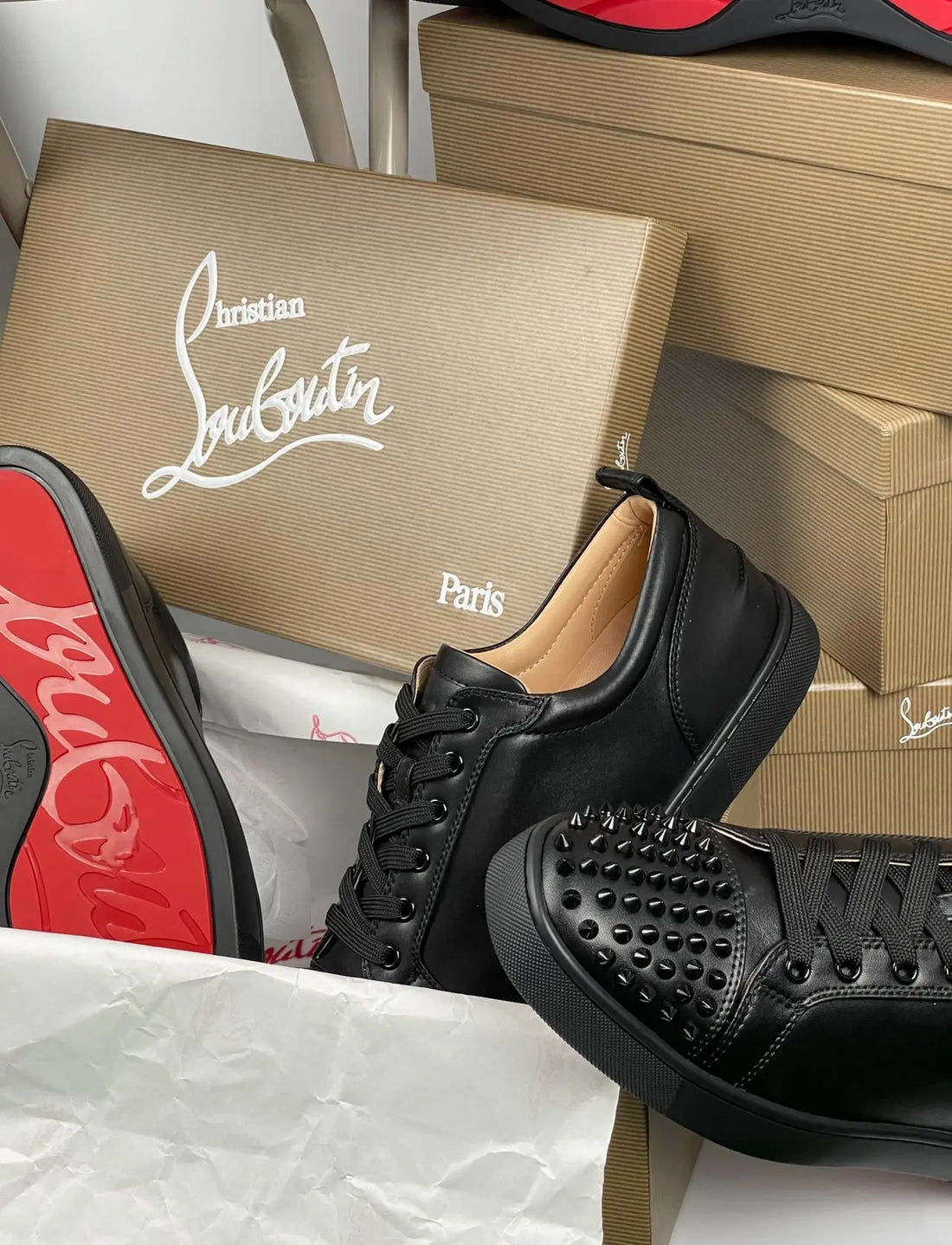 LOUBOUTIN BLACK LEATHER My Store