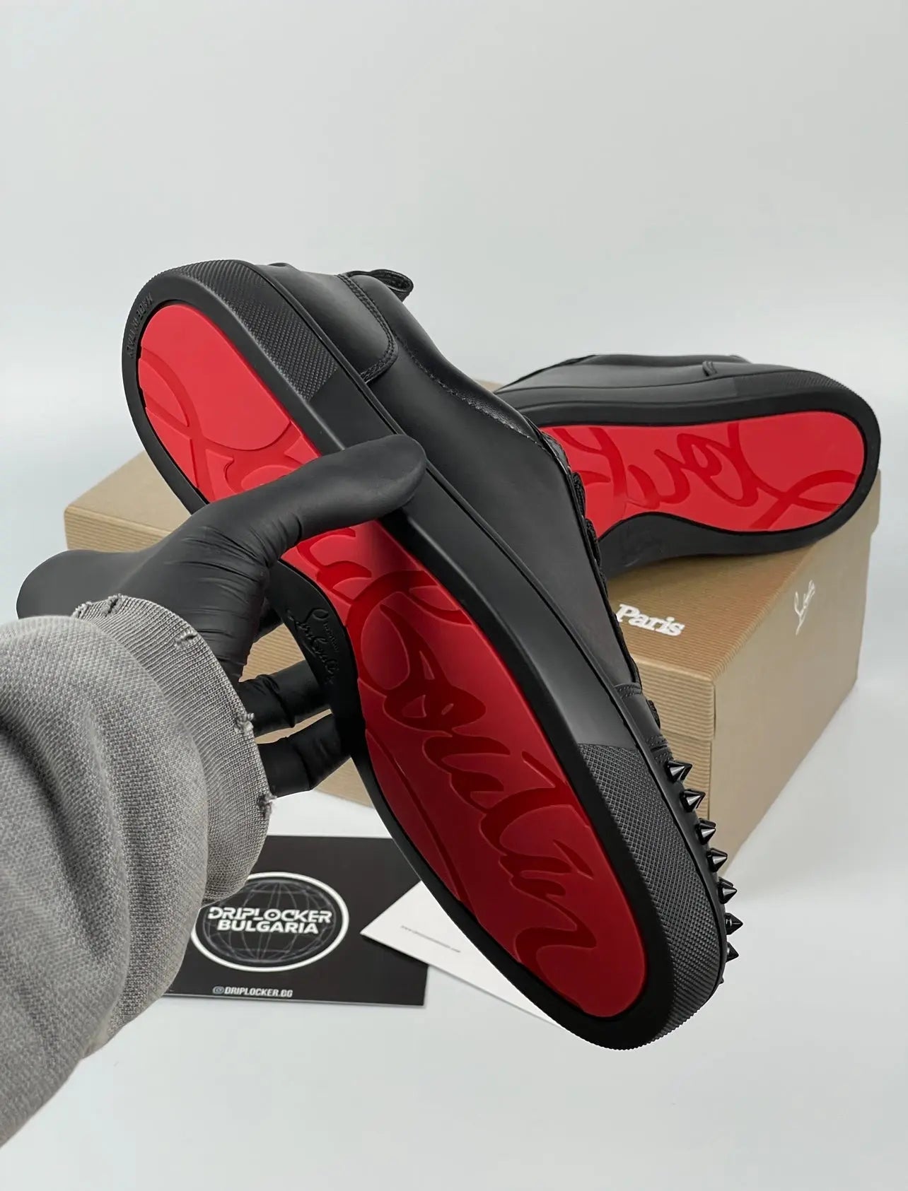 LOUBOUTIN BLACK LEATHER My Store