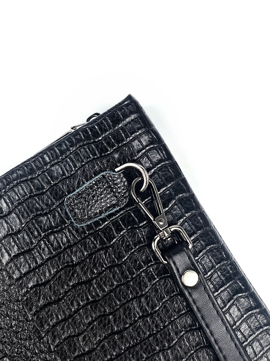 Leather Snake Clutch