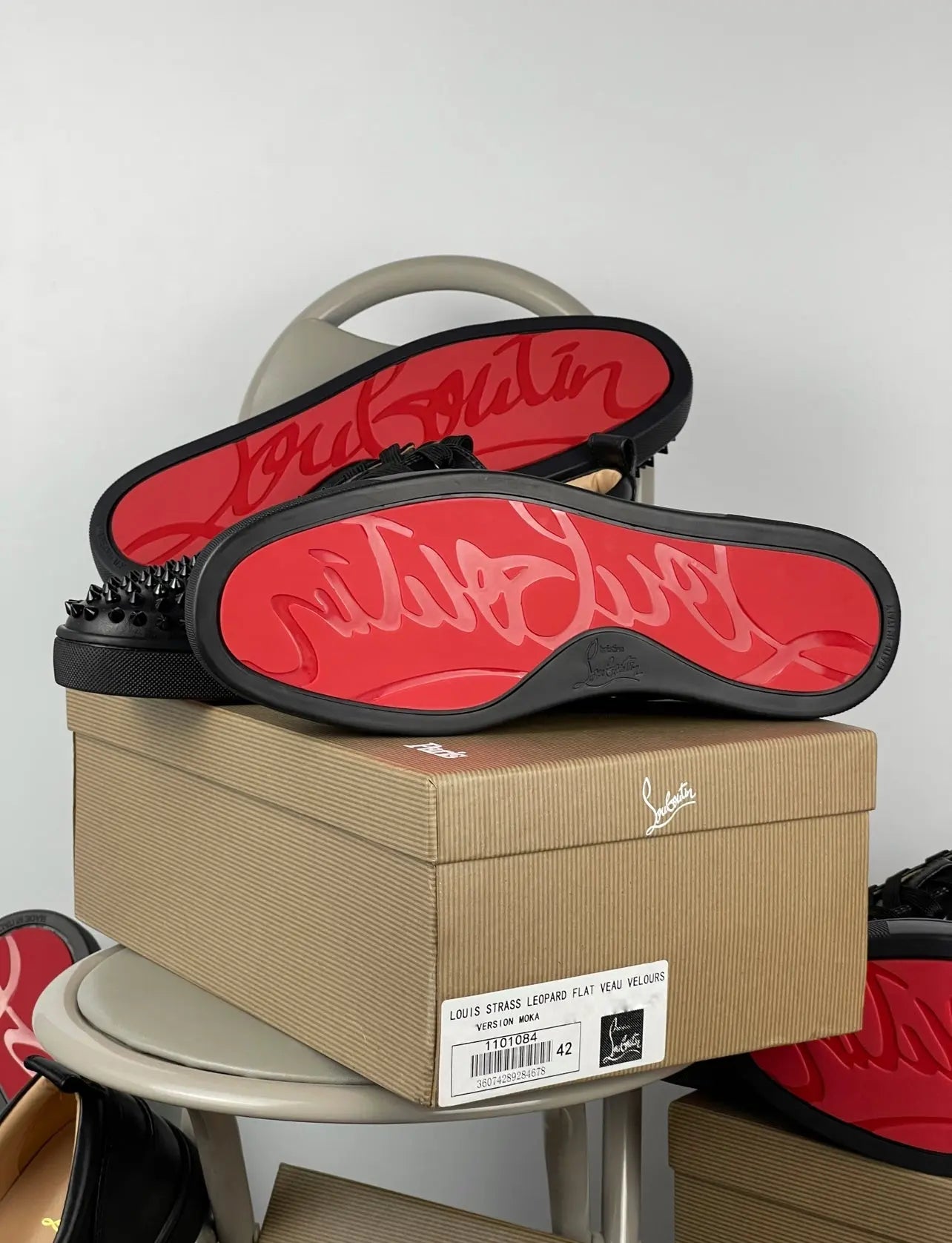 LOUBOUTIN BLACK LEATHER My Store