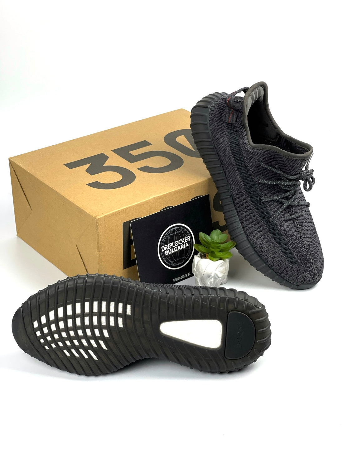 YZY BOOST 350 V2 STATIC BLACK DRIPLOCKER.BG