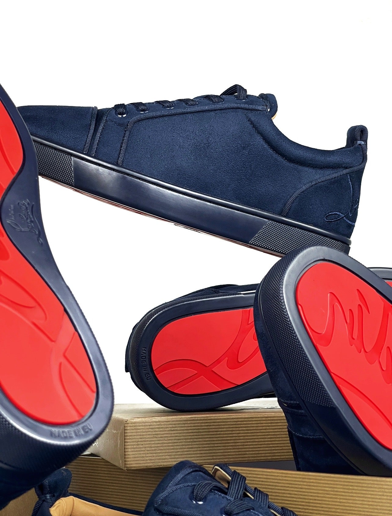 Navy blue louboutins best sale