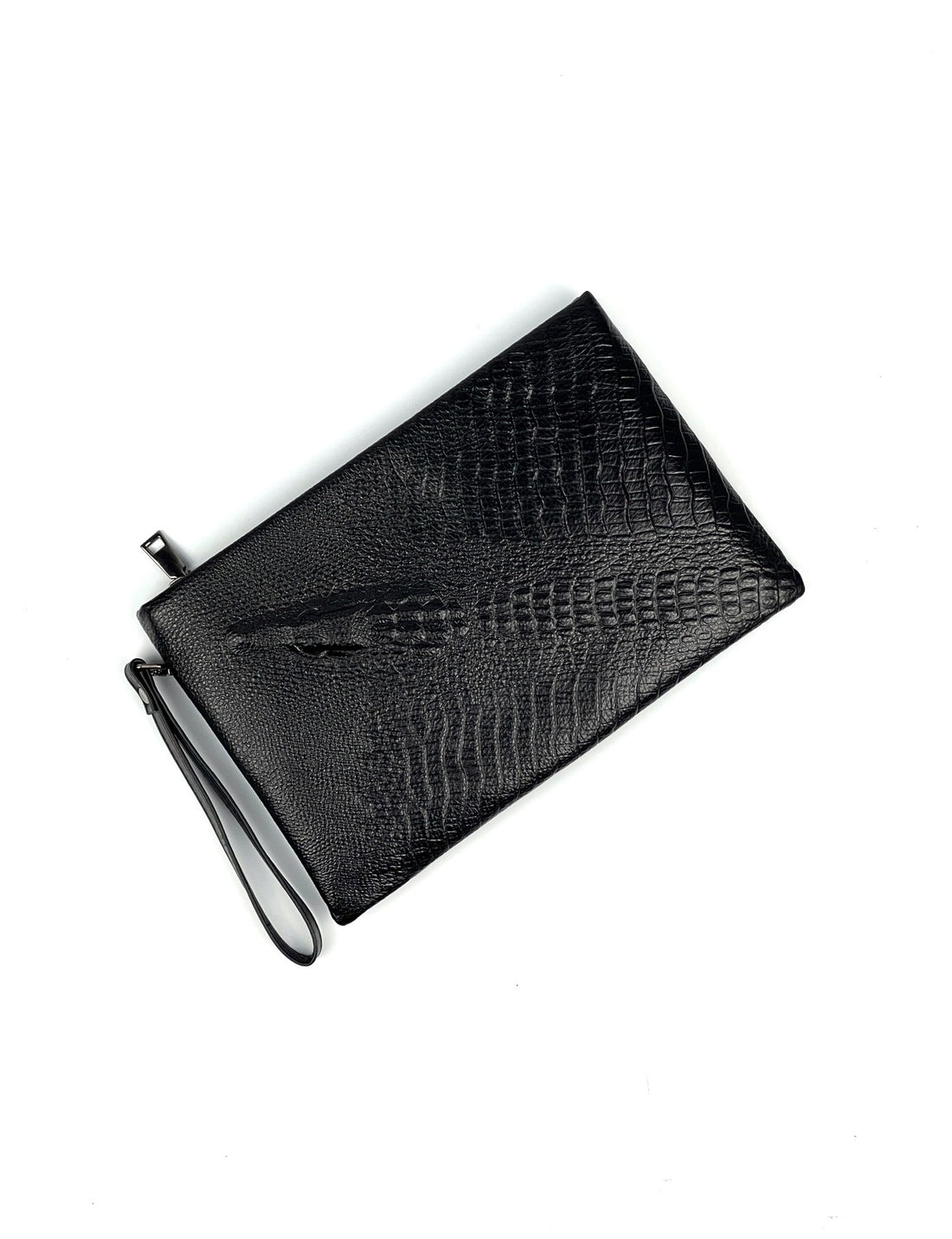 Leather Snake Clutch