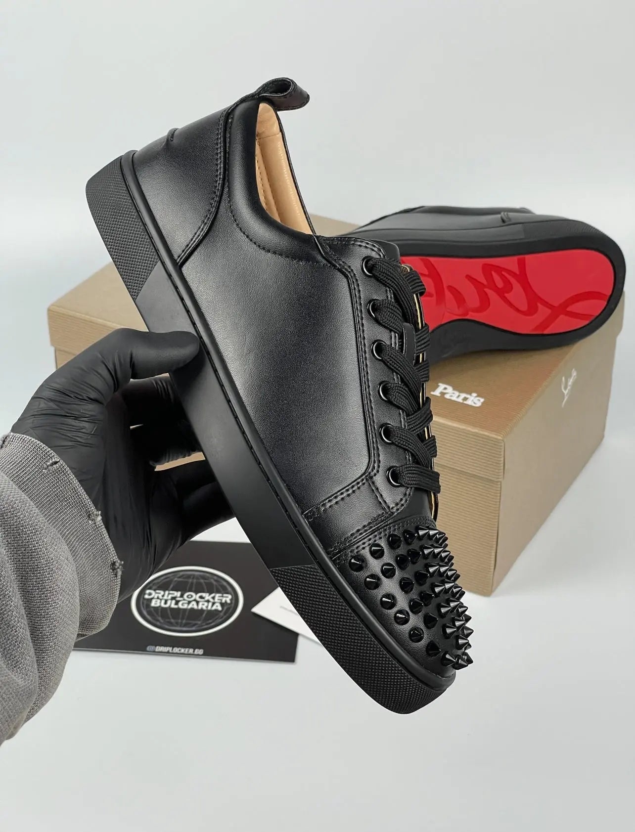 LOUBOUTIN BLACK LEATHER My Store