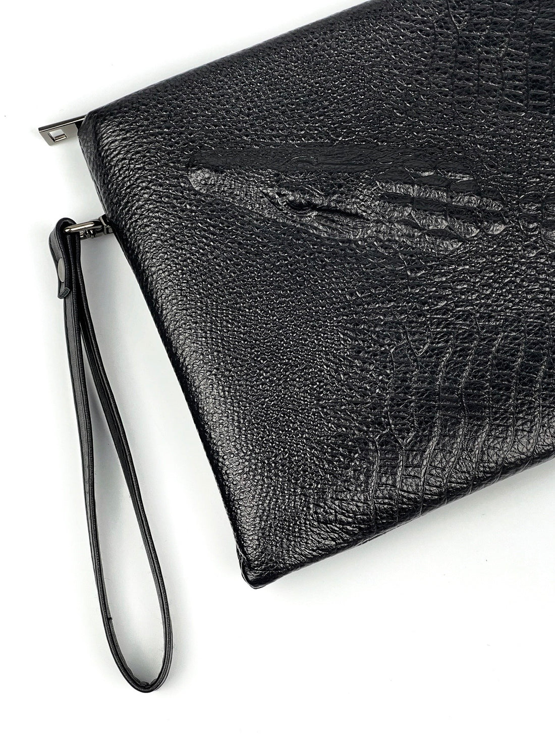 Leather Snake Clutch